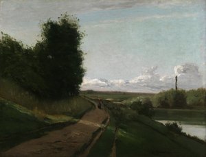 ブージバルのトウ・パス 作： Camille Pissarro