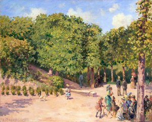 ポントワーズの町の公園、1873 年。