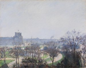 チュイルリー公園 作： Camille Pissarro