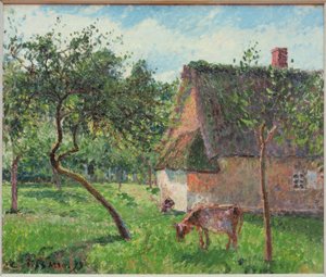 ヴァレンゲビルの囲いの中 作： Camille Pissarro