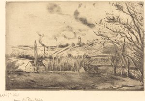 ポントワーズの眺め ポントワーズの眺め、1885年。 作： Camille Pissarro