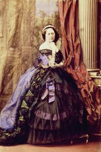 ロクスバラ公爵夫人（手彩色写真） 作： Camille Silvy
