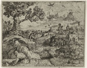 曇り空のある風景 作： Camillo Berlinghieri