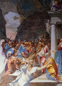 Resurrection of Lazarus, fresco by Camillo Boccaccino (1501-1546), Church of Saint Sigismondo, Cremona, Lombardy, Italy   1462895   ja       japanese Successfully Translated  Original: The Girlfriends (woodcut) Translat: The Girlfriends (woodcut) 1438801 j 作： Camillo Boccaccino