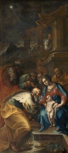 魔術師の崇拝 作： Camillo Procaccini