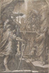 女性聖アグネスの殉教、1605-9。 作： Camillo Procaccini
