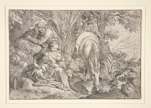 エジプトへの逃亡中の休息 作： Camillo Procaccini