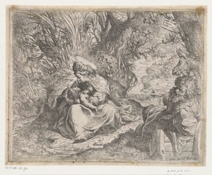 エジプトへの逃亡中の休息 作： Camillo Procaccini