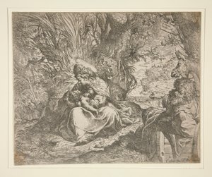 エジプトへの逃亡中の休息 作： Camillo Procaccini