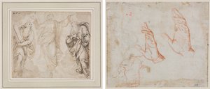 変容（レクト）; 手の研究 (裏面) 作： Camillo Procaccini