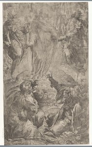 タボル山でのキリストの変容 作： Camillo Procaccini