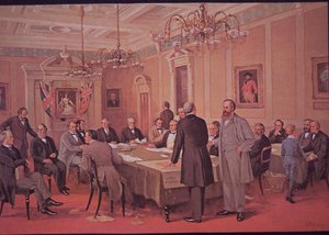 1867年の英領北アメリカ法により、カナダは 作： Canadian School