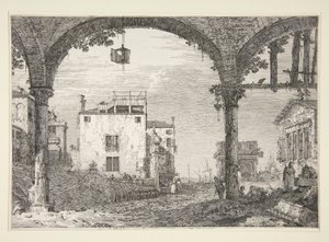 Le Portique a la lanterne (The Portico with the Lantern), シリーズ Vedute (Views) より