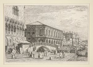 Le Preston, V., (The Prison, Venice]), シリーズ Vedute (Views) より 作： Canaletto (Giovanni Antonio Canal)