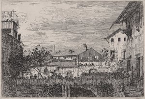 Vedute (Views) シリーズのテラス 作： Canaletto (Giovanni Antonio Canal)