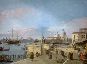 モロから大運河への入り口、ヴェネツィア、17421744。 作： Canaletto