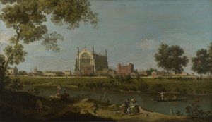 イートンカレッジ、c。 1754年 作： Giovanni Antonio Canal