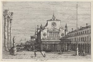 S.ジャコモ・ディ・リアルトの想像図、c。 17351746。 作： Canaletto