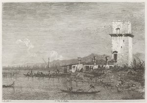 マルゲーラの塔 作： Canaletto