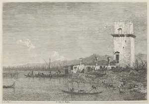 マルゲーラの塔、c。 17351746。 作： Canaletto