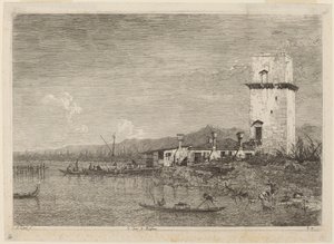 マルゲーラの塔、c。 17351746。 作： Canaletto