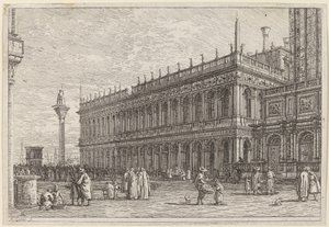 書店。 V.、1742年以前。 作： Canaletto