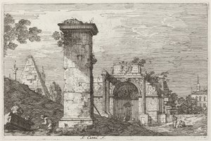 遺跡のある風景[右] 作： Canaletto