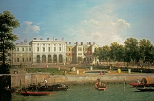 テムズ川のオールドサマセットハウス、1746〜50年頃 作： Giovanni Antonio Canal
