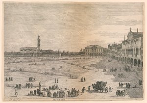 プラ・デッラ・ヴァッレ (プラト・デッラ・ヴァッレ、パドヴァ) 作： Canaletto