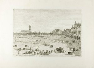 プラ・デッラ・ヴァッレ、ヴェドゥテより 作： Canaletto