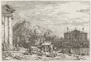 ドロの市場[左下]、c。 17351746。 作： Canaletto