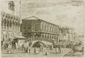 監獄、ベデューテより 作： Canaletto