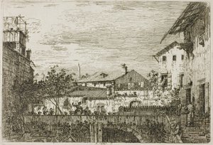 ベデューテのテラス 作： Canaletto