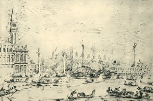 ヴェネツィア：1943年の昇天1943年のサンマルコ教会。 作： Giovanni Antonio Canal