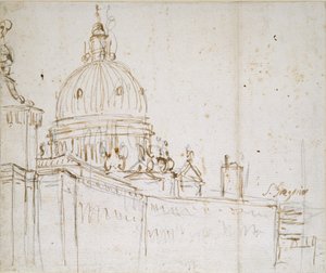 ヴェネツィア: ドガーナ ディ マーレとサンタ マリア デッラ サルーテ、18 世紀半ば 作： Canaletto