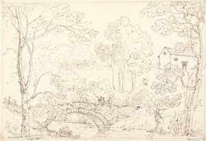 ローズウォーター教会近くの橋、1835 年 8 月 2 日 作： Capt. Thomas Hastings