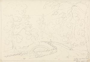 ローズウォーター教会近くの橋、1835 年 8 月 2 日 作： Capt. Thomas Hastings