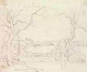 ワイト島、西カウズの遠景 作： Capt. Thomas Hastings