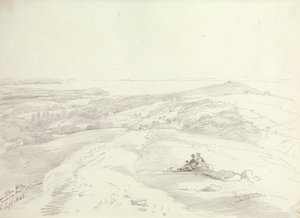 1845 年 9 月 6 日、エルトン ヒルズからクリーブドンを望む 作： Capt. Thomas Hastings