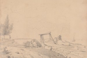 ワイト島、ヘンリー・シーモア卿の桟橋から 作： Capt. Thomas Hastings