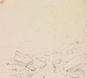 地すべり、ワイト島、1829 年 8 月 13 日