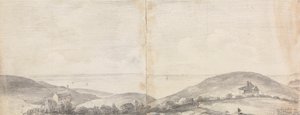 1820 年 4 月、ヘイスティングス近くの養魚池への道