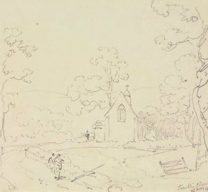 シャンクリン教会、ワイト島、1829 年 5 月 28 日 作： Capt. Thomas Hastings