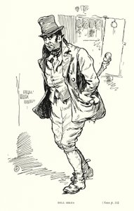 ディケンズのキャラクタービル・サイクス（リトグラフ 作： Captain Edward Henry Handley Read