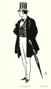 ディケンズのキャラクタージョン・ロックスミス（リトグラフ 作： Captain Edward Henry Handley Read