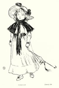 ディケンズのキャラクターノラ・ゲイ（リトグラフ 作： Captain Edward Henry Handley Read