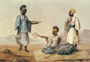 スーダンの黒人、M.ガウチ（fl.1810-46）1821によって彫刻された「北アフリカの旅の物語」のプレート