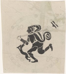 うさぎハンターの装飾デザイン 作： Carel Adolph Lion Cachet