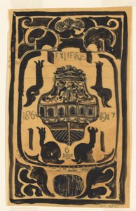 Entwurf für ein Exlibris für D. Goedkoop 作： カレル・アドルフ・ライオン・カシェ
