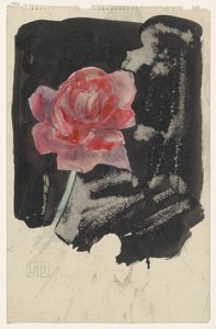 赤いバラ 作： Carel Adolph Lion Cachet